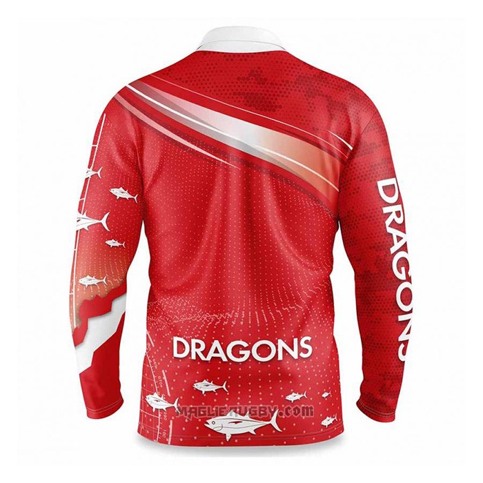 Maglia NRL St George Illawarra Dragons Rugby 2022 Fish Finder
